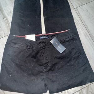 Tommy Hilfiger Black Chinos Flat Front Cotton